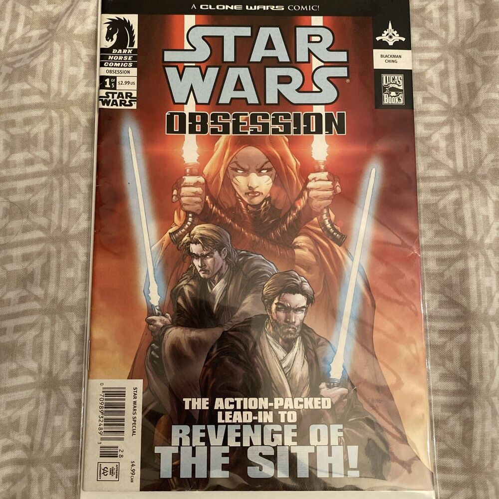 2004 Dark Horse Comics Star Wars Obsession #1 (A Clone Wars comic) B&B